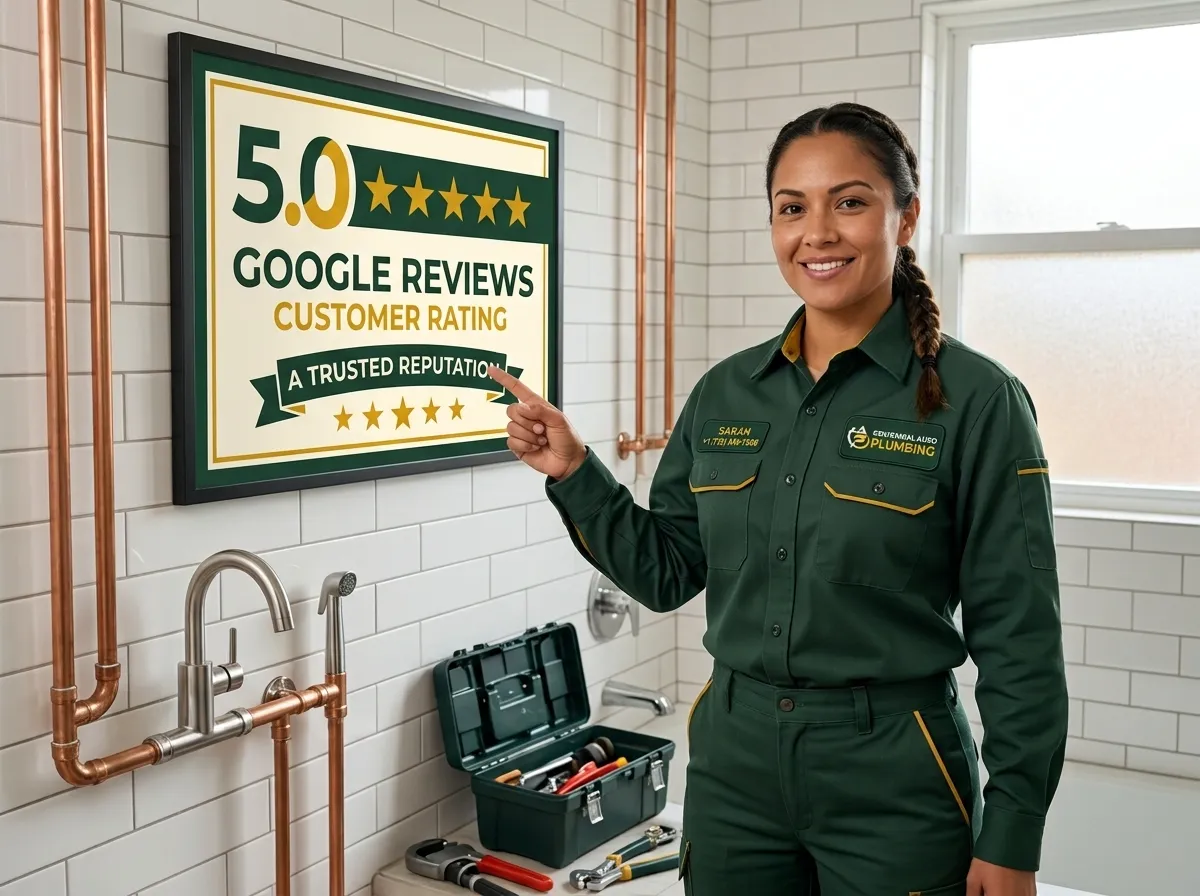 5-star Google reviews and trusted reputation — Centennial Auro Plumbing Aurora CO