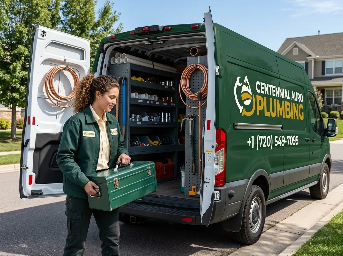 Fully equipped plumbing service van — Centennial Auro Plumbing Aurora CO
