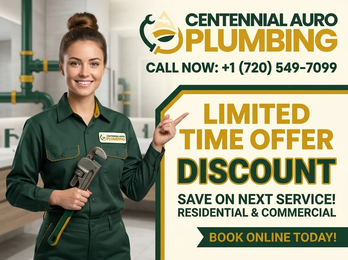 Limited time plumbing service offers — Centennial Auro Plumbing Aurora CO